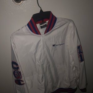 White champion windbreaker